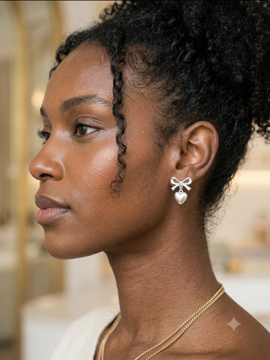 Amour Bow Drop Earrings photo 2