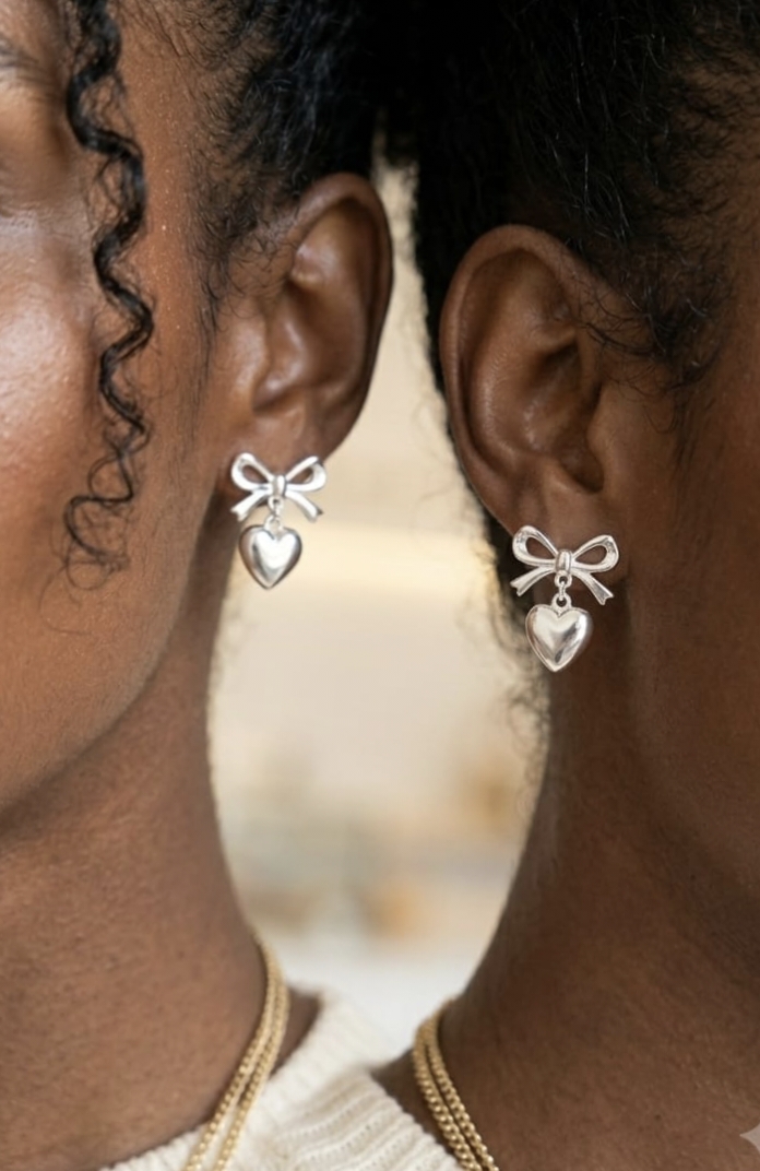 Amour Bow Drop Earrings photo 3