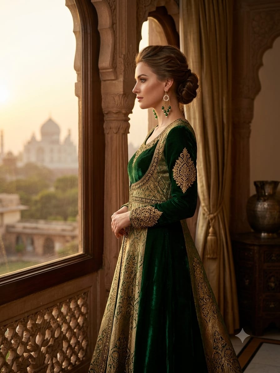 Emerald Fringe Earrings photo 5