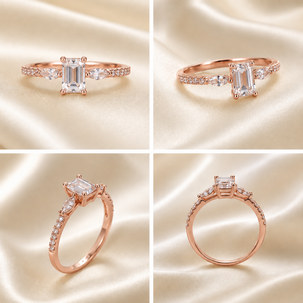 Celeste Rose Solitaire Ring photo 6