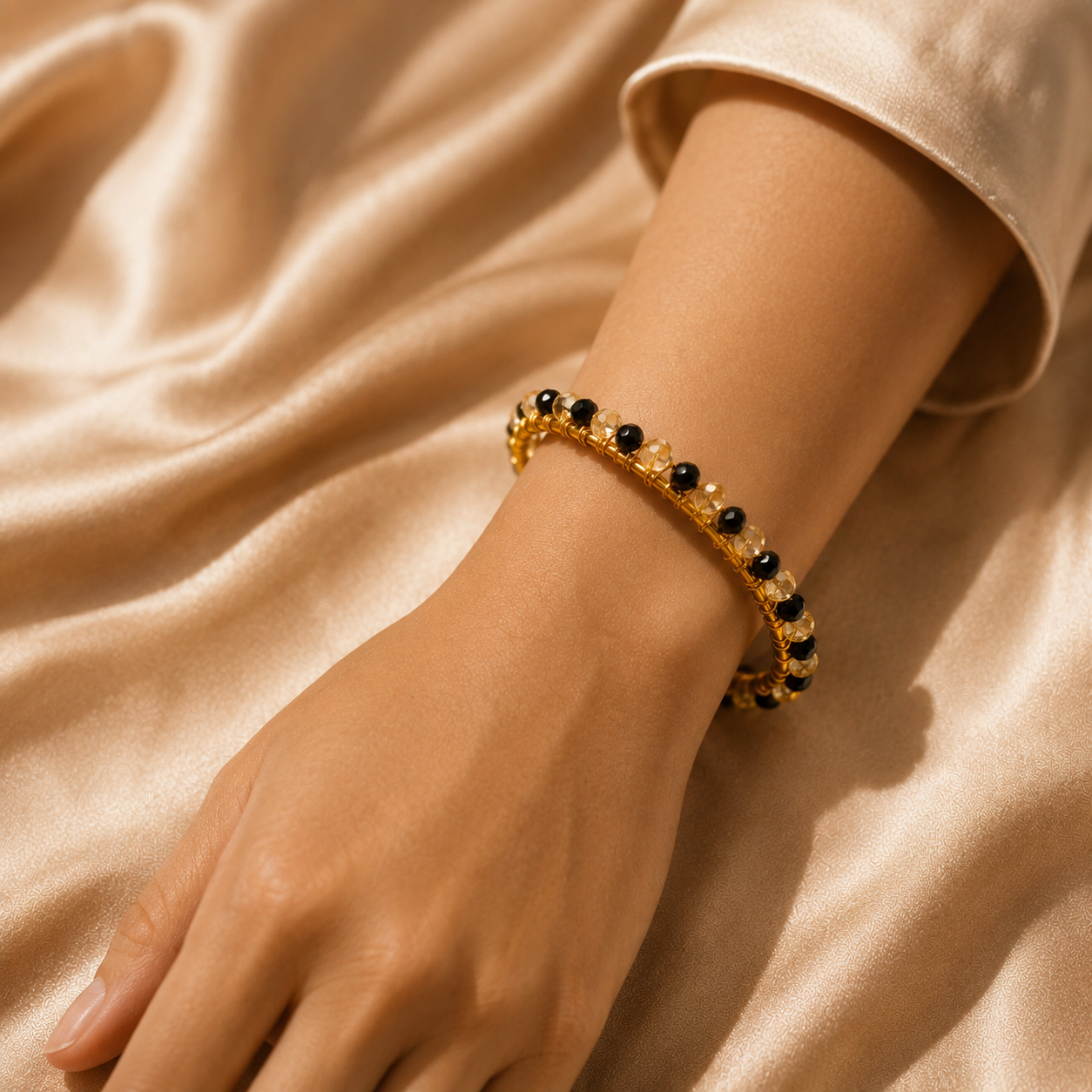 Noir Gold Cuff Bangle photo 2